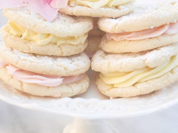 French Vanilla Cake Mix Cookies with Buttercream & Sprinkles